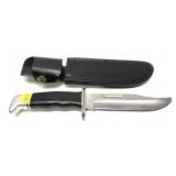 Buck 119 hunting knife with leather sheath