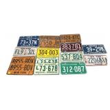 Lot, 15 assorted license plates includes NY,