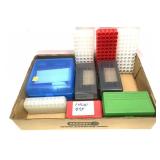 Lot, assorted empty plastic ammo cases including