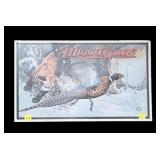 Ithaca Guns tin sign, 9 1/2" x 16"