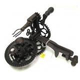 Vintage cast iron apple peeler, marked Sinclair