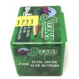 Box of .22 Cal. (.224 Dia.) - 55 Gr. Sierra