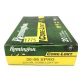 Box of .30-06 Sprg. - 220 Gr. Core-Lokt S.P.