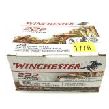 Box of .22 LR Hollow Point Winchester Cartridges