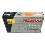 Box 12 Ga. 2.75" 00 Buck Federal Shotshells-