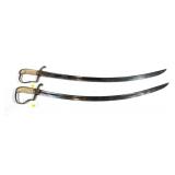 Lot, 2 decorative blade swords