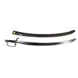 Early US sword with scabbard, damage on handle