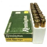 Box of .250 Sav. brass, 20 Rds.