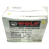 1,000 Rds. of 7.62x39mm - 123 Gr. FMJ Wolf