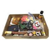 Lot, assorted fishing related items includes