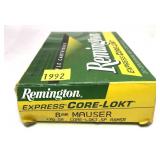 Box of 8mm Mauser 170-grain SP Remington
