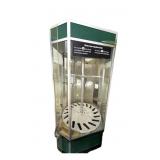 Standing 18 gun revolving lighted display case,