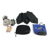 Lot, assorted camping gear includes water filter
