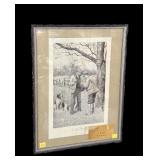 "The Last Match" by A.B Frost 1904 framed print,