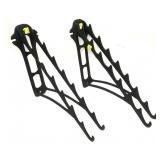 Pair of metal hanging racks