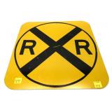Railroad Crossing tin sign, 12" x 12"