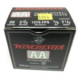 Box of 20 Ga. 2.75" No. 7.5 Winchester AA