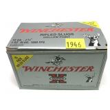 Box of 12 Ga. 2.75" Winchester HP rifled slugs,