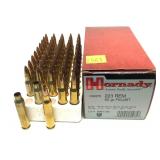 Hornady .223 REM 55-grain FMJ/BT cartridges, 48
