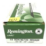 Box of .44 Rem. Mag- 180 Gr. JSP Remington