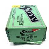 Sierra .38 CAl. 150 Gr Bullets - 90 pcs