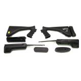 Lot, assorted synthetic Mossberg 500 stocks,