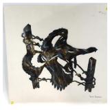 Turkey abstract wall sculpture from cut and