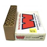 Box of new .257 Roberts unprimed brass, 20 pcs.