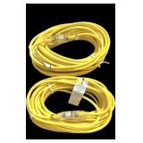 Lot, 2 new 15-Amp outdoor use extension cords