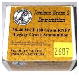 Jamison .38-40 WCF 180 Gr. Cartridges, 16 rounds