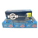 x4- Boxes of 9mm - 115 Gr. FMJ PPU Cartridges-