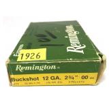 Box of 12 Ga. 2.75" Remington OO Buckshot, 5 Rds.