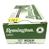 Box of .357 Mag. - 125 Gr. JSP Remington