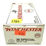 Box of .38 Spl. - 150 Gr. Lead Winchester