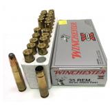 Winchester .35 REM. cartridges, 10 Rds. and brass