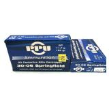 x2- Boxes of .30-06 Sprg.- 180 Gr. S.P. PPU