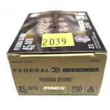 Box of .45 Auto 230-grain Punch JHP Federal