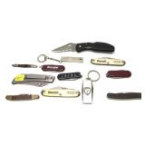 Lot, assorted folding and pocket knives includes
