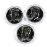 x3- 2019-D Kennedy half dollars, BU -x3 half