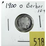 1900-O Barber dime