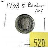 1903-S Barber dime