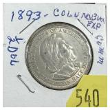 1893 Columbian half dollar