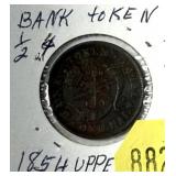 1854 Canada Bank token
