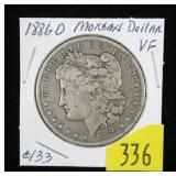 1886-O Morgan dollar