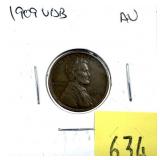 1909-VDB Lincoln cent, AU