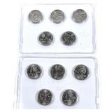 Lot, State quarters, 10 pcs.