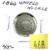 1866 Shield nickel