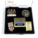 Set of Olympic pins