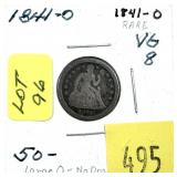1841-S Seated Liberty dime