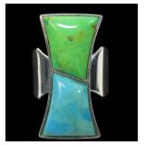 Desert Rose Trading sterling silver green and blue